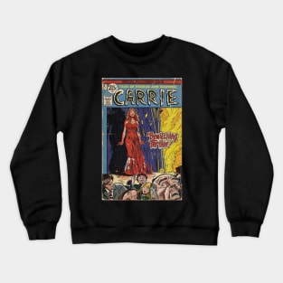 "Carrie" Vintage Comic Book Cover Fan Art Crewneck Sweatshirt